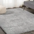Groovy Solid Shag Light Gray 5 ft. x 8 ft. Area Rug