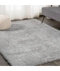 Groovy Solid Shag Light Gray 3 ft. x 5 ft. Area Rug