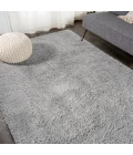 Groovy Solid Shag Light Gray 3 ft. x 5 ft. Area Rug