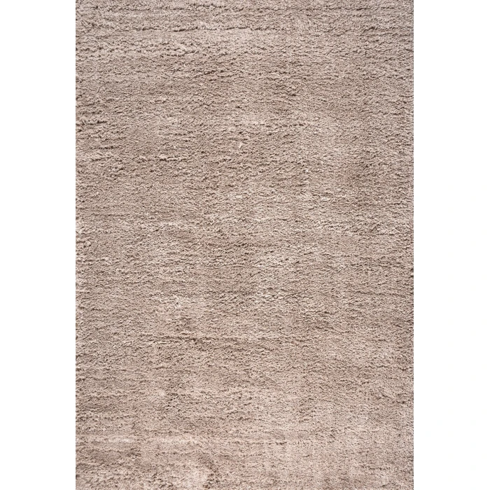 Groovy Solid Shag Beige 5 ft. x 8 ft. Area Rug