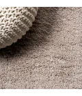 Groovy Solid Shag Beige 2 ft. x 10 ft. Runner Rug