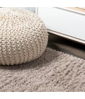Groovy Solid Shag Beige 2 ft. x 10 ft. Runner Rug