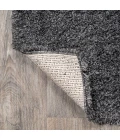 Groovy Solid Shag Dark Gray 2 ft. x 8 ft. Runner Rug