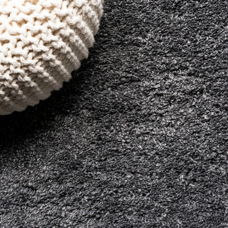Groovy Solid Shag Dark Gray 5 ft. x 8 ft. Area Rug