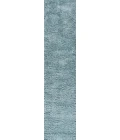 Groovy Solid Shag Turquoise 2 ft. x 10 ft. Runner Rug
