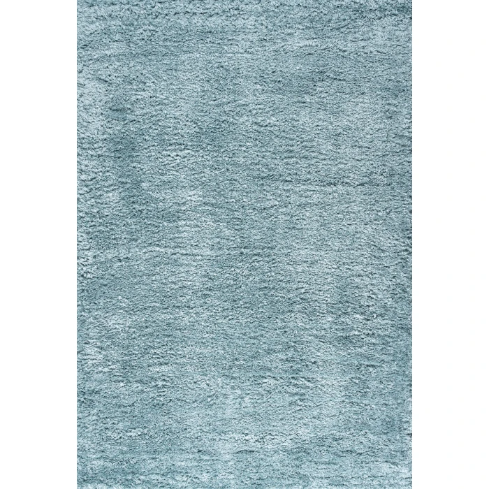 Groovy Solid Shag Turquoise 4 ft. x 6 ft. Area Rug