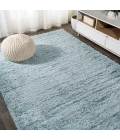 Groovy Solid Shag Turquoise 4 ft. x 6 ft. Area Rug