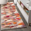 Jonathany Contemporary Pop CTP101A Ivory/Pink Area Rug 2 ft. 3 in. X 8 ft. Runner