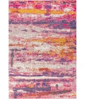 Contemporary POP Modern Abstract Brushstroke Pink/Cream 8 ft. x 10 ft. Area Rug