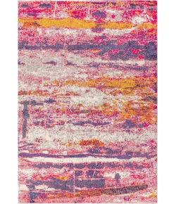 Jonathany Contemporary Pop CTP102B Pink/Cream Area Rug 7 ft. 9 in. X 10 ft. Rectangle