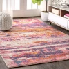 Jonathany Contemporary Pop CTP102B Pink/Cream Area Rug 7 ft. 9 in. X 10 ft. Rectangle