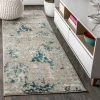 Jonathany Contemporary Pop CTP103A Blue/Gray Area Rug 2 ft. 3 in. X 8 ft. Runner