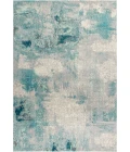 Contemporary POP Modern Abstract Vintage Cream/Blue 4 ft. x 6 ft. Area Rug
