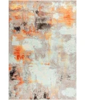 Contemporary POP Modern Abstract Vintage Cream/Orange 8 ft. x 10 ft. Area Rug