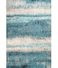 Contemporary POP Modern Abstract Vintage Cream/Turquoise 5 ft. x 8 ft. Area Rug