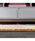 Contemporary POP Modern Abstract Yellow/Multi 2 ft. x 8 ft. Runner Rug