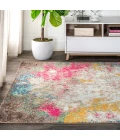 Contemporary POP Modern Abstract Yellow/Multi 8 ft. x 10 ft. Area Rug