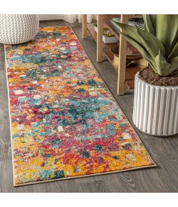 Jonathany Contemporary Pop CTP108A Multi/Yellow Area Rug 2 ft. 3 in. X 8 ft. Runner