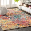 Jonathany Contemporary Pop CTP108A Multi/Yellow Area Rug 7 ft. 9 in. X 10 ft. Rectangle