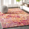 Jonathany Contemporary Pop CTP108C Pink/Orange Area Rug 7 ft. 9 in. X 10 ft. Rectangle