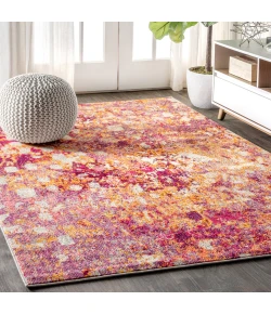 Jonathany Contemporary Pop CTP108C Pink/Orange Area Rug 3 ft. X 5 ft. Rectangle