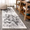 Jonathany Contemporary Pop CTP109A Cream/Gray Area Rug 2 ft. 3 in. X 8 ft. Runner