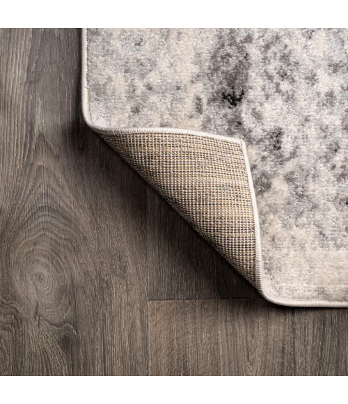 Dune Modern Abstract Cream/Gray 4 ft. x 6 ft. Area Rug