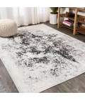 Dune Modern Abstract Cream/Gray 4 ft. x 6 ft. Area Rug