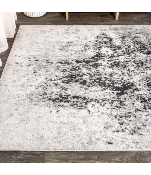 Dune Modern Abstract Cream/Gray 4 ft. x 6 ft. Area Rug