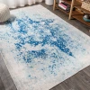 Jonathany Contemporary Pop CTP109B Cream/Blue Area Rug 7 ft. 9 in. X 10 ft. Rectangle