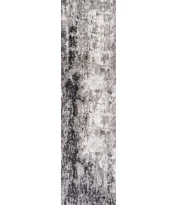 Jonathany Contemporary Pop CTP110A Gray/Cream Area Rug 2 ft. 3 in. X 8 ft. Runner