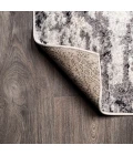 Storm Modern Abstract Gray/Cream 8 ft. x 10 ft. Area Rug