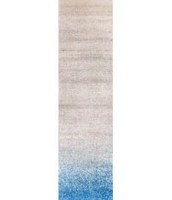 Jonathany Contemporary Pop CTP111B Blue/Cream Area Rug 2 ft. 3 in. X 8 ft. Runner