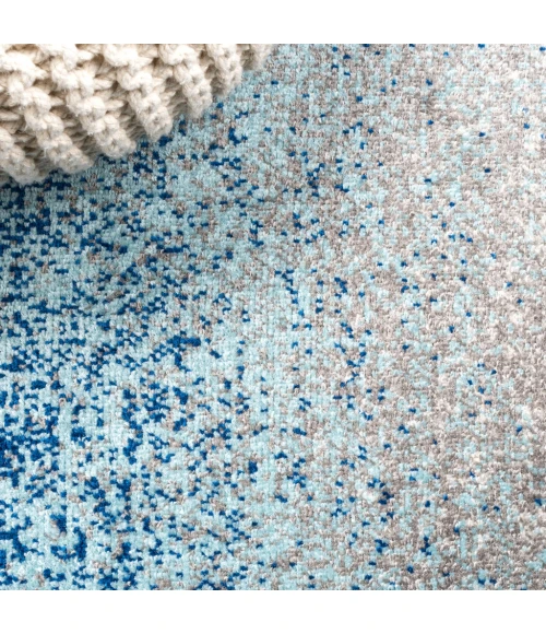 Shore Modern Gradient Blue/Cream 5 ft. x 8 ft. Area Rug