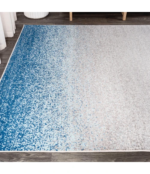 Shore Modern Gradient Blue/Cream 5 ft. x 8 ft. Area Rug