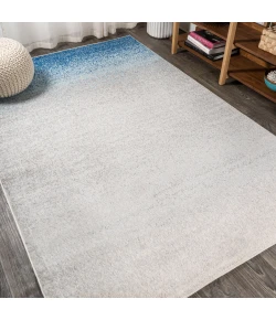 Jonathany Contemporary Pop CTP111B Blue/Cream Area Rug 5 ft. 3 in. X 7 ft. 6 in. Rectangle