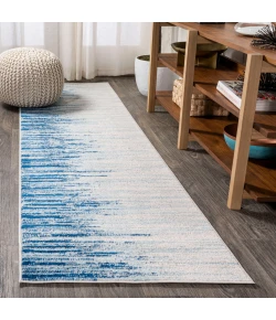 Jonathany Contemporary Pop CTP112A Blue/Cream Area Rug 2 ft. 3 in. X 8 ft. Runner