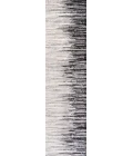 Linear Modern Half-Stripe Gray/Cream 2 ft. x 8 ft. Runner Rug