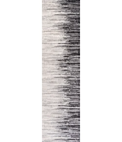 Jonathany Contemporary Pop CTP112B Gray/Cream Area Rug 2 ft. 3 in. X 8 ft. Runner