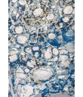 Pebble Marbled Abstract Dark Gray/Blue 5 ft. x 8 ft. Area Rug