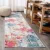 Jonathany Contemporary Pop CTP114A Blue/Multi Area Rug 2 ft. 3 in. X 8 ft. Runner