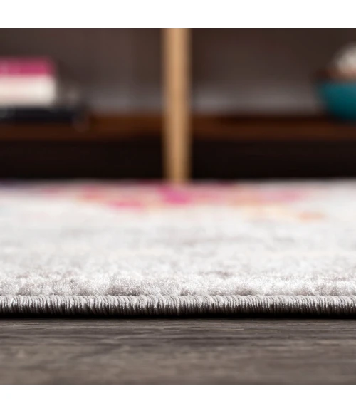 Sunset Modern Abstract Blue/Multi 2 ft. x 8 ft. Runner Rug