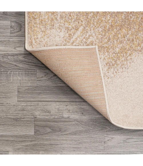 Petalo Abstract Two-Tone Modern Orange/Beige/Cream 3 ft. x 5 ft. Area Rug