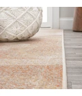 Petalo Abstract Two-Tone Modern Orange/Beige/Cream 3 ft. x 5 ft. Area Rug