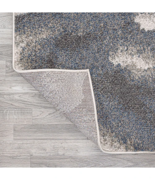 Petalo Abstract Two-Tone Modern Gray/Cream 3 ft. x 5 ft. Area Rug