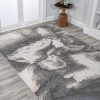 Jonathany Contemporary Pop CTP200C Gray/Cream Area Rug 2 ft. 11 in. X 5 ft. Rectangle