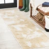 Jonathany Contemporary Pop CTP200E Gold/Cream Area Rug 2 ft. X 8 ft. Runner