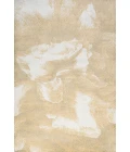 Petalo Abstract Two-Tone Modern Gold/Cream 3 ft. x 5 ft. Area Rug