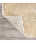 Petalo Abstract Two-Tone Modern Gold/Cream 3 ft. x 5 ft. Area Rug