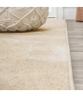 Petalo Abstract Two-Tone Modern Gold/Cream 3 ft. x 5 ft. Area Rug